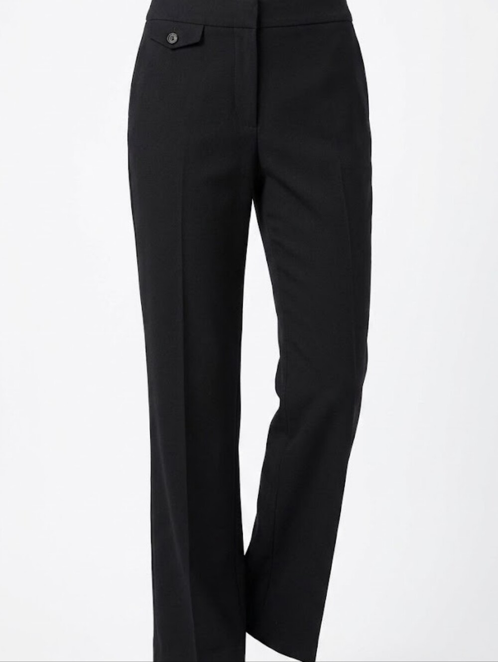 Classic Straight-Leg Black Women's Pants